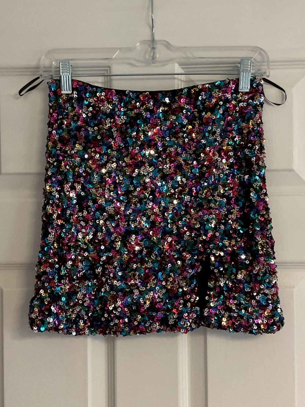 ✨DO + BE multi-coloured sequin mini skirt - size S